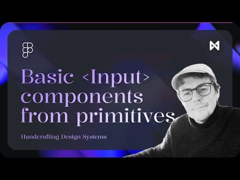 Input components from primitives in Figma | Pips Design System