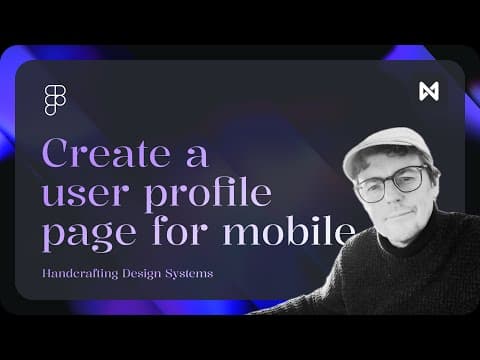Figma Design System: Creating a Profile Page Component