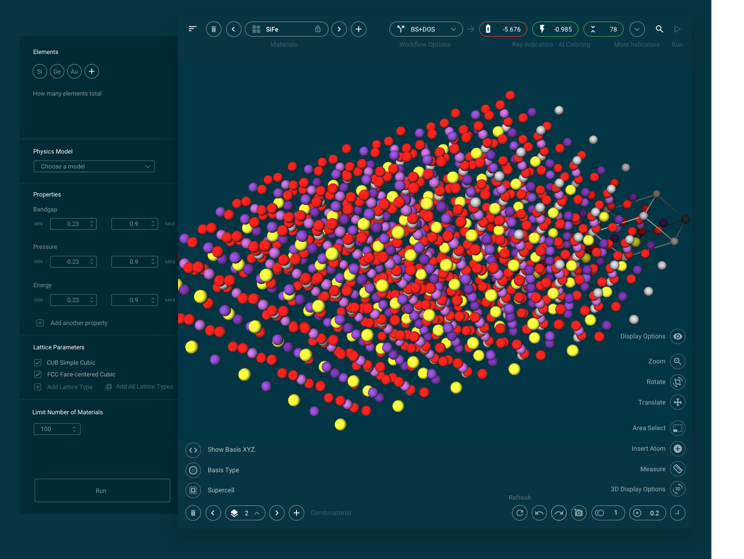 Material Editor: full-screen, intelligence-assisted, with live results
