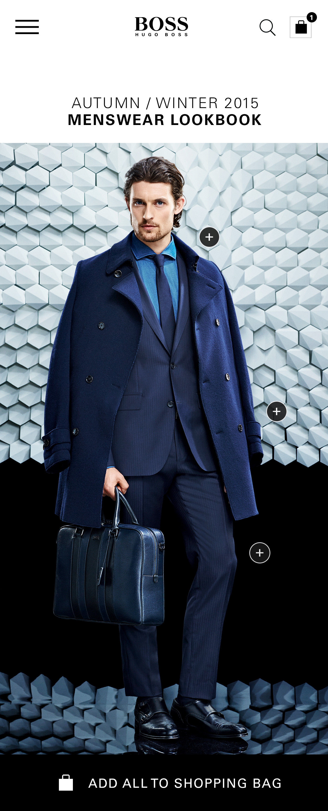 Hugo Boss lookbook: long-form composition
