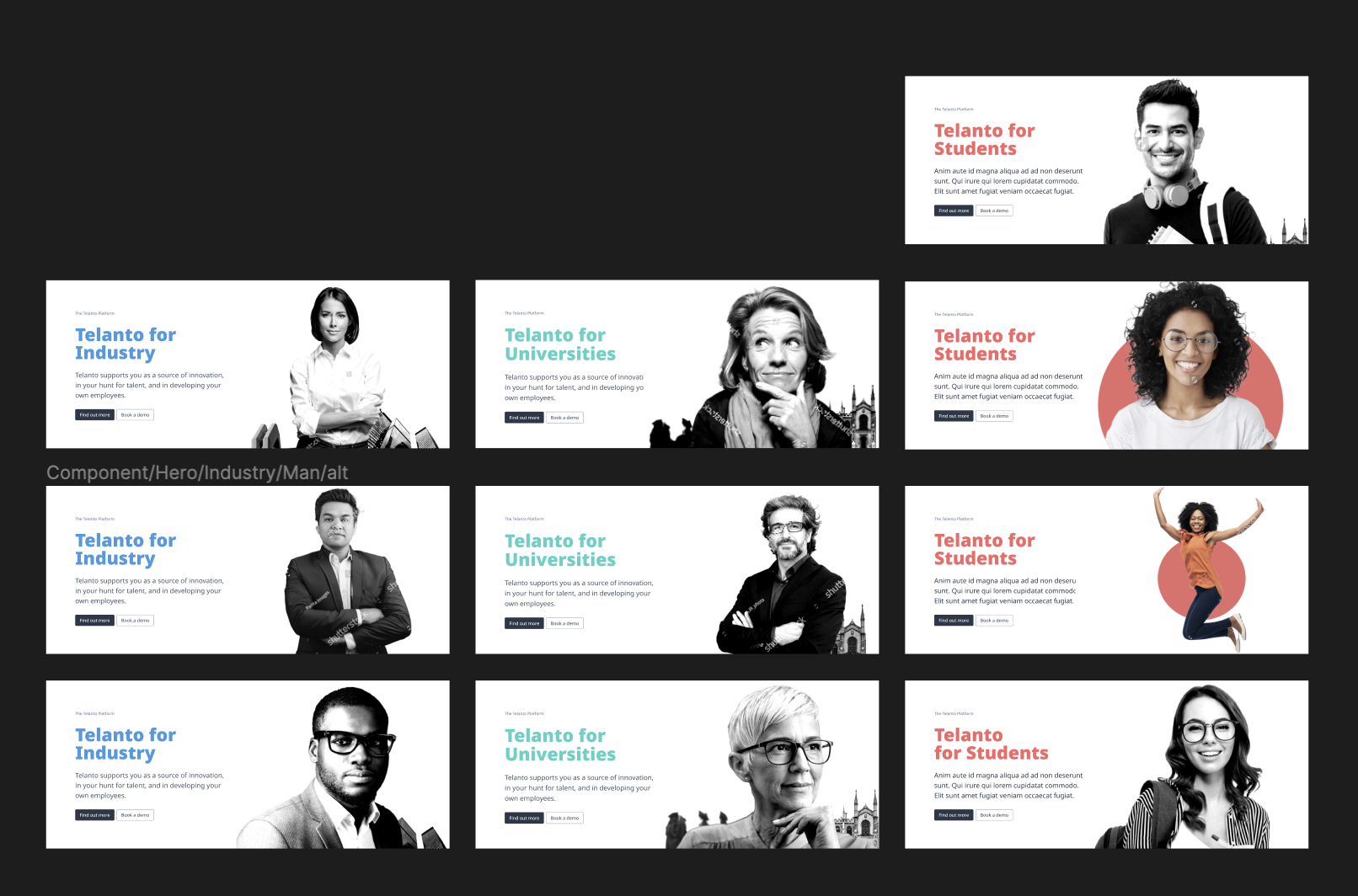 Dynamic header and banner system: for A/B testing and audience targeting
