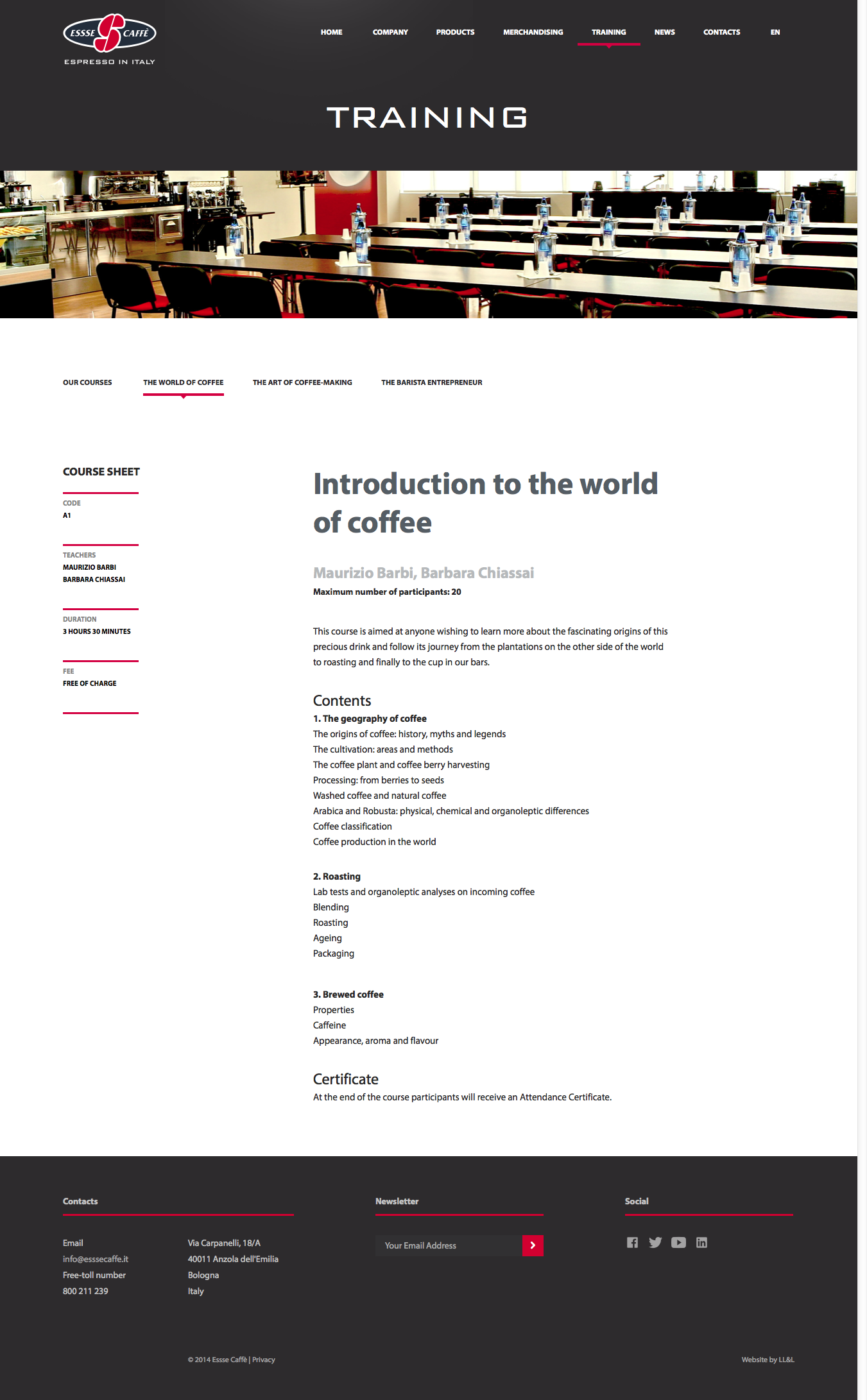 Essse Caffè — introduction to the world of coffee