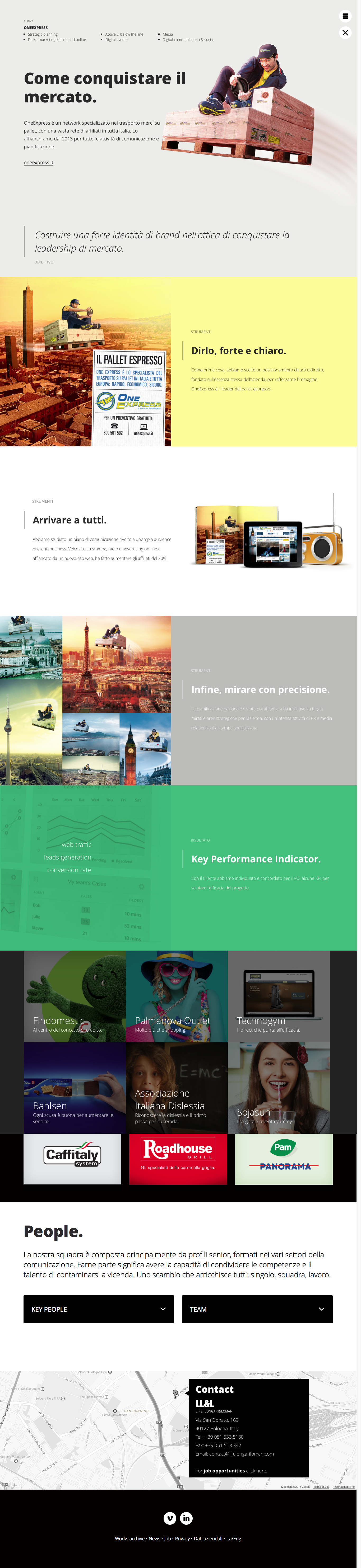 LLL agency site — homepage, full layout